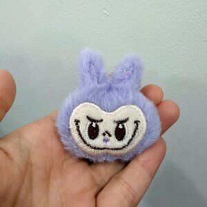 👉 Purple Plush Bunny Brooch Pin